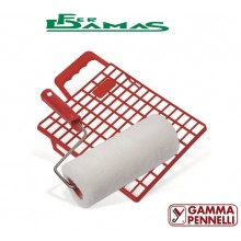 RULLO S/54 IN POLIESTERE BIANCO COMPLETO DI RETINA IN PLASTICA CM 25